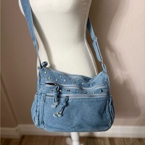 Blue Denim’s Studded Shoulder Bag